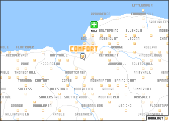 map of Comfort