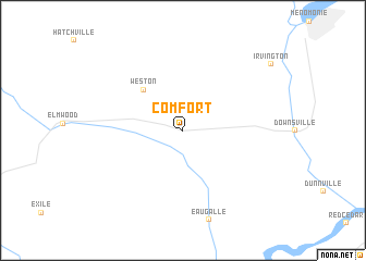 map of Comfort