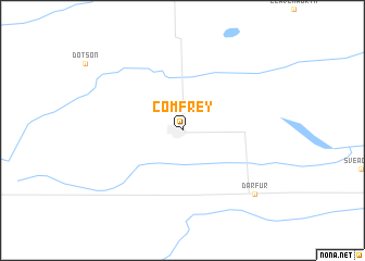 map of Comfrey