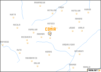 map of Comia