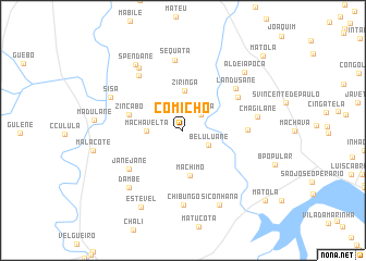 map of Comicho