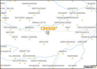 map of Comigne