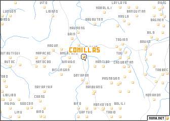 map of Comillas