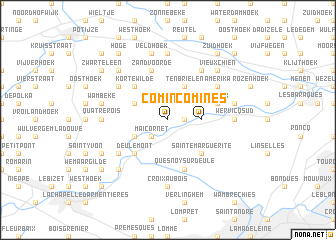 map of Comines