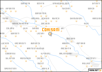 map of Comişani