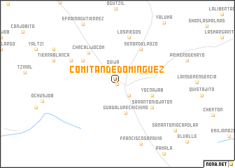 map of Comitán de Domínguez