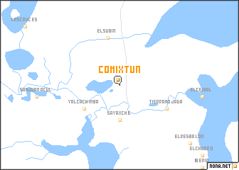 map of Comixtún