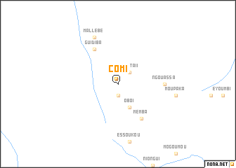 map of Comi