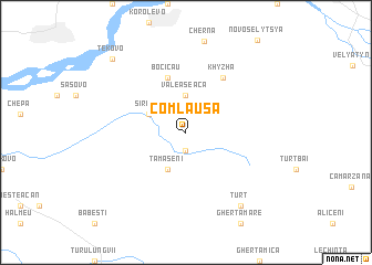 map of Comlăuşa