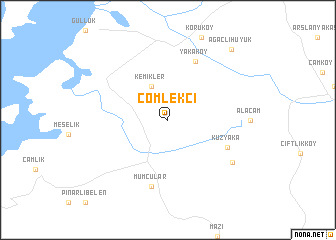 map of Çömlekçi