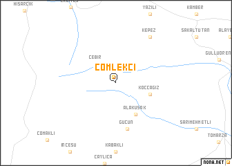 map of Cömlekçi