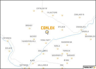 map of Çömlek