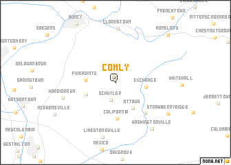 map of Comly