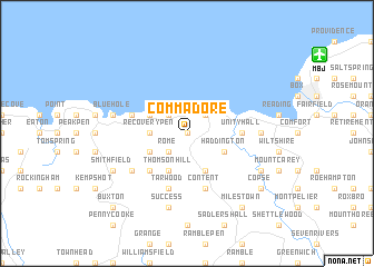 map of Commadore