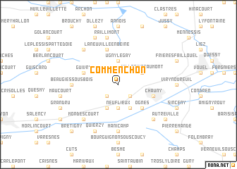 map of Commenchon