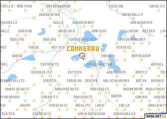 map of Commerau