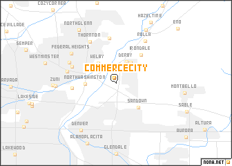 map of Commerce City