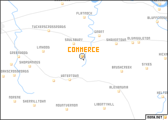 map of Commerce