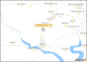 map of Commerce