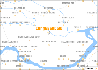 map of Commessaggio