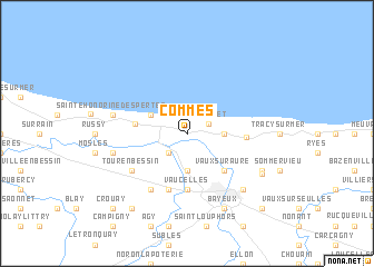 map of Commes