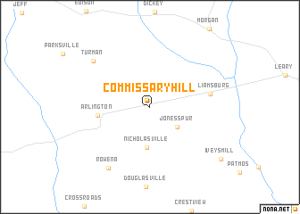 map of Commissary Hill