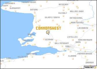 map of Commons West