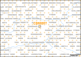 map of Commont