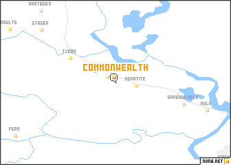 map of Commonwealth