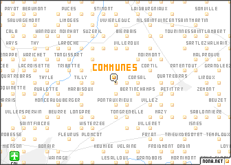 map of Communes