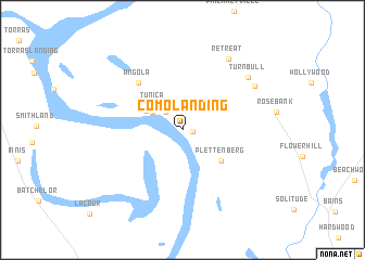 map of Como Landing