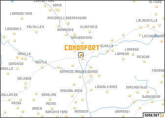 map of Comonfort