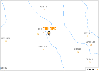 map of Comora