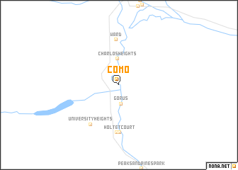 map of Como