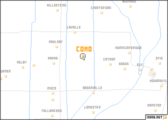 map of Como