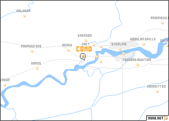 map of Como