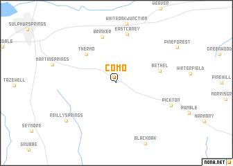 map of Como