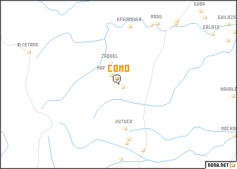 map of Como