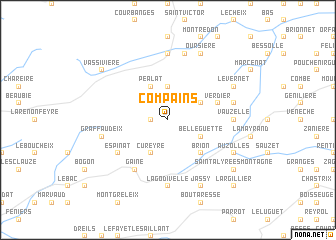 map of Compains