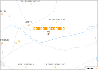 map of Compañía Cañada