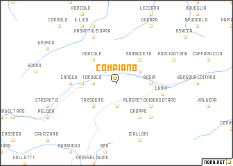 map of Compiano