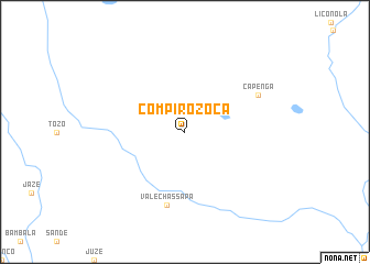 map of Compiro-Zoca