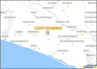 map of Compton Abbas