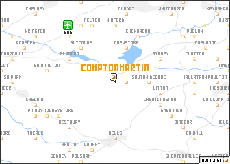 map of Compton Martin