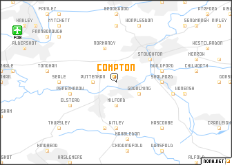 map of Compton