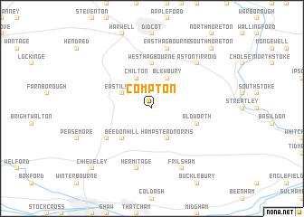 map of Compton