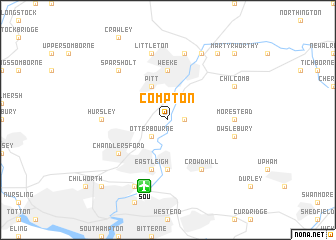 map of Compton