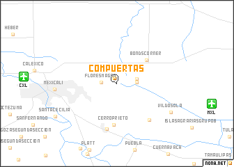 map of Compuertas