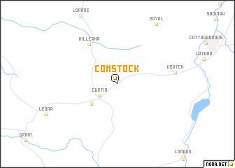 map of Comstock