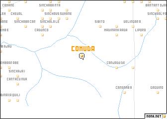 map of Comuda